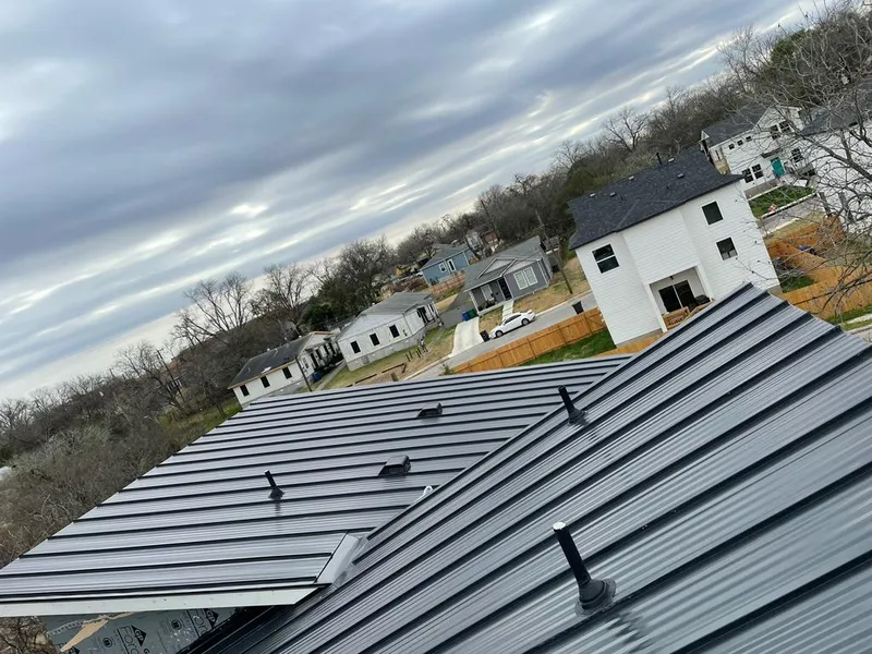 Standing seam metal roof panels with vents for Skylight Repair in Kalkaska